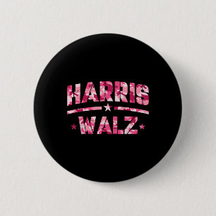 Chapa Redonda De 5 Cm Harris Waltz Camouflage Military Para Harris Veter