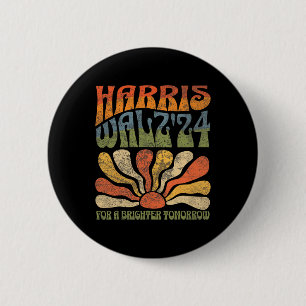 Chapa Redonda De 5 Cm Harris Waltz Por Un Mañana Más Brillante