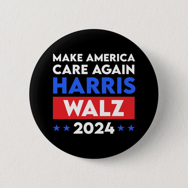 Chapa Redonda De 5 Cm Harris Walz 2024 hace que Estados Unidos vuelva a  (Anverso)