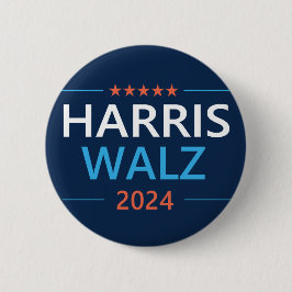 Chapa Redonda De 5 Cm Harris Walz 2024 para presidente