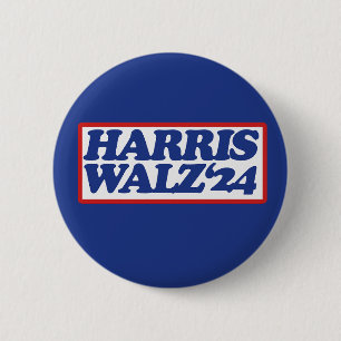 Chapa Redonda De 5 Cm Harris Walz '24