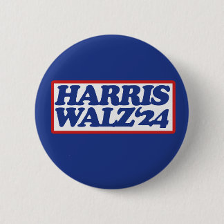 Chapa Redonda De 5 Cm Harris Walz '24