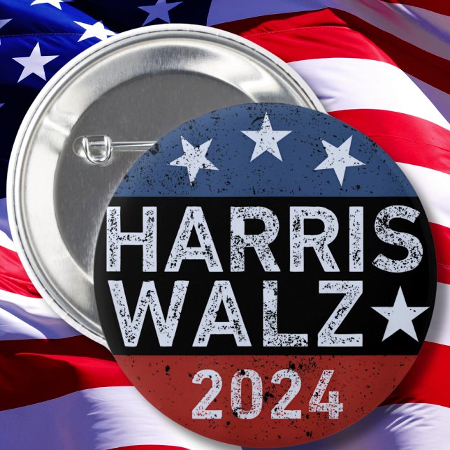 Chapa Redonda De 5 Cm Harris Walz Waltz (Subido por el creador)