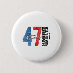 Chapa Redonda De 5 Cm Harris Wheimer 2024 Save Democracy 2024 Elections 