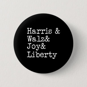 Chapa Redonda De 5 Cm Harris Wheimer Joy Liberty Vote Kamala Harris Pres