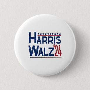 Chapa Redonda De 5 Cm Harris y Walz Alianza electoral 2024