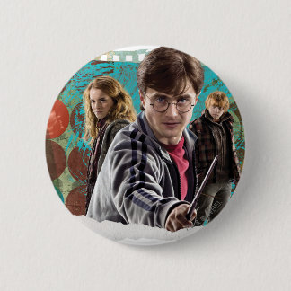 Chapa Redonda De 5 Cm Harry, Hermione y Ron 1