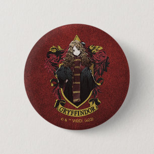Chapa Redonda De 5 Cm HARRY POTTER™   Anime Hermione House Escudo