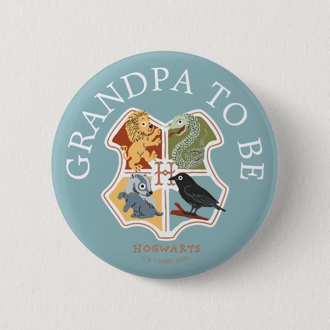 Chapa Redonda De 5 Cm Harry Potter Baby Shower | Abuelo a ser (Anverso)