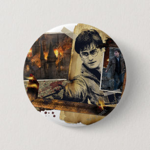 Chapa Redonda De 5 Cm Harry Potter Collage 7