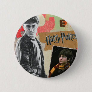 Chapa Redonda De 5 Cm Harry Potter entonces y ahora