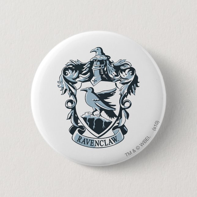 Chapa Redonda De 5 Cm Harry Potter | Escudo Ravenclaw moderno (Anverso)