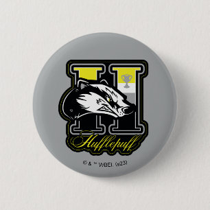 Chapa Redonda De 5 Cm HARRY POTTER™   HUFFLEPUFF™ Badge atlético