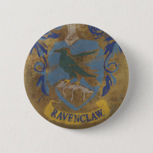 Chapa Redonda De 5 Cm Harry Potter   Pintado Rústico Ravenclaw