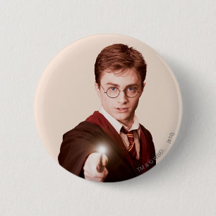 Chapa Redonda De 5 Cm Harry Potter Points Wand