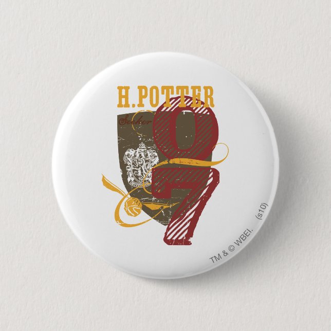 Chapa Redonda De 5 Cm Harry Potter | QUIDDITCH™ (Anverso)