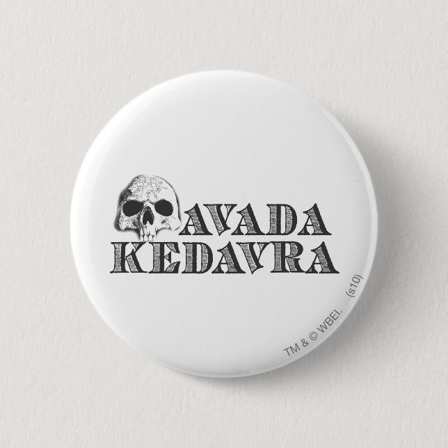 Chapa Redonda De 5 Cm Harry Potter Spell | Avada Kedavra (Anverso)