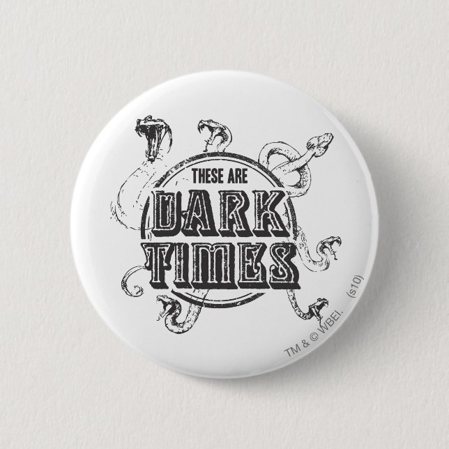 Chapa Redonda De 5 Cm Harry Potter Spell | Tiempos oscuros (Anverso)