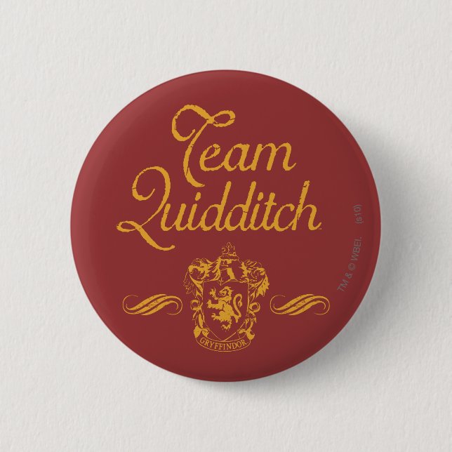 Chapa Redonda De 5 Cm Harry Potter | Team QUIDDITCH™ (Anverso)