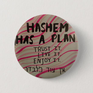 Chapa Redonda De 5 Cm Hashem tiene un plan