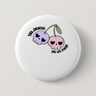 Chapa Redonda De 5 Cm Hasta que la muerte nos haga parte - Diseño de crá