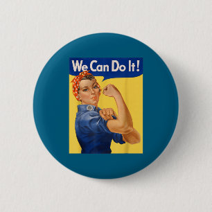 Chapa Redonda De 5 Cm Hazlo Rosie Riveter Feminista
