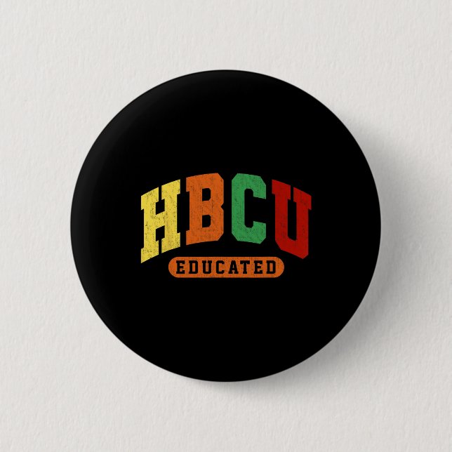 Chapa Redonda De 5 Cm Hbcu Historia negra educada estudiante Junetdecil  (Anverso)