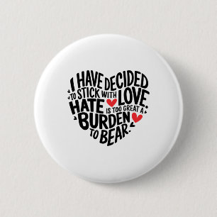 Chapa Redonda De 5 Cm He decidido aferrarme al amor _1