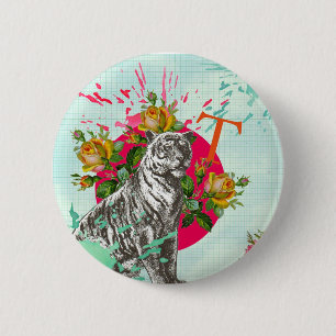 Chapa Redonda De 5 Cm "He estado esperando que usted" badge