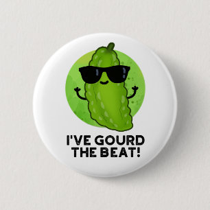 Chapa Redonda De 5 Cm He llorado a The Beat Funny Green Veggie Pun