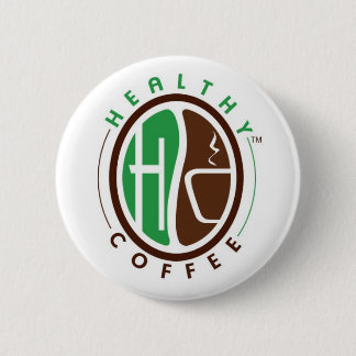 Chapa Redonda De 5 Cm HealthyCoffee calificó la insignia