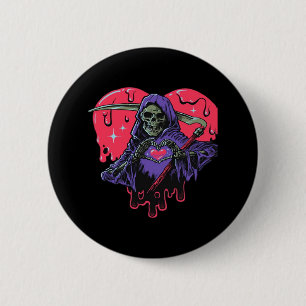 Chapa Redonda De 5 Cm Heart Hands Reaper Classic