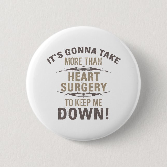 Chapa Redonda De 5 Cm Heart Surgery Humor (Anverso)