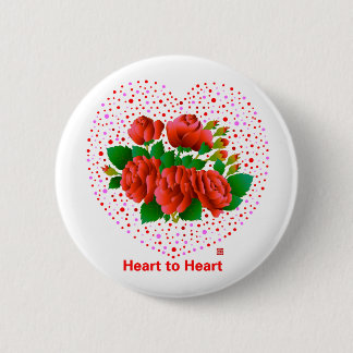 Chapa Redonda De 5 Cm Heart To Heart