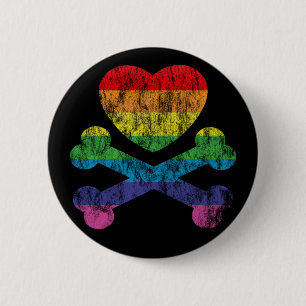 Chapa Redonda De 5 Cm heartz y huesos