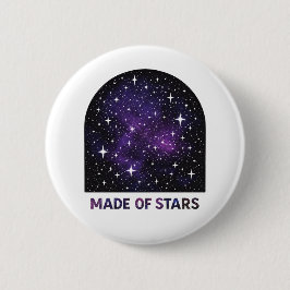 Chapa Redonda De 5 Cm Hecho de Estrellas