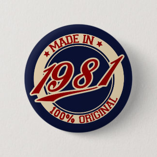 Chapa Redonda De 5 Cm Hecho En 1981