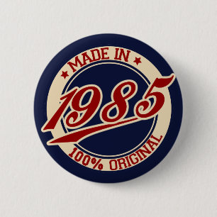 Chapa Redonda De 5 Cm Hecho En 1985