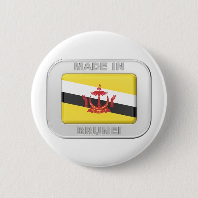 Chapa Redonda De 5 Cm Hecho en Brunei (Anverso)