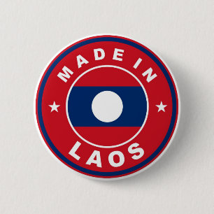 Chapa Redonda De 5 Cm hecho en etiqueta del producto de la bandera de