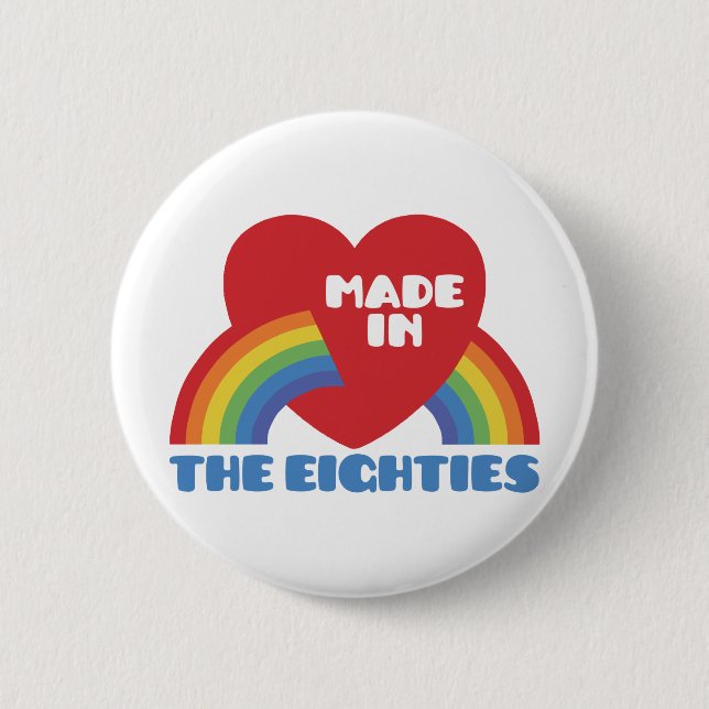 Chapa Redonda De 5 Cm Hecho en los años 80 (Anverso)