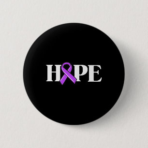 Chapa Redonda De 5 Cm Heimers Shirt For Women Purple Ribbon Awareness Ho