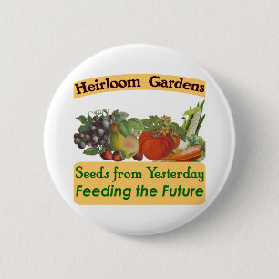 Chapa Redonda De 5 Cm Heirloom Gardens Green Saying