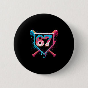 Chapa Redonda De 5 Cm Helado Bysebyll Drip Six Seven Modismo de la Gen A