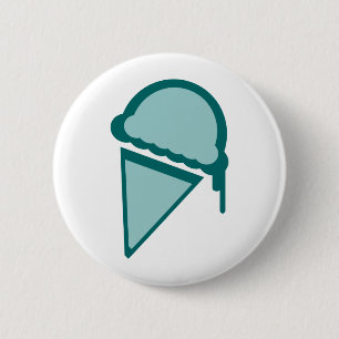 Chapa Redonda De 5 Cm helado retro dripz