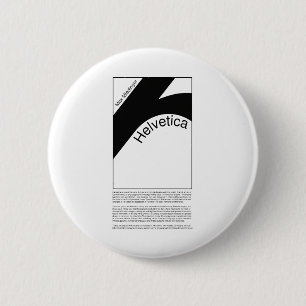Chapa Redonda De 5 Cm Helvetica Typography   Demo Design