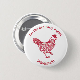 Chapa Redonda De 5 Cm Hen Fiesta Bachelorette Bridesmaid