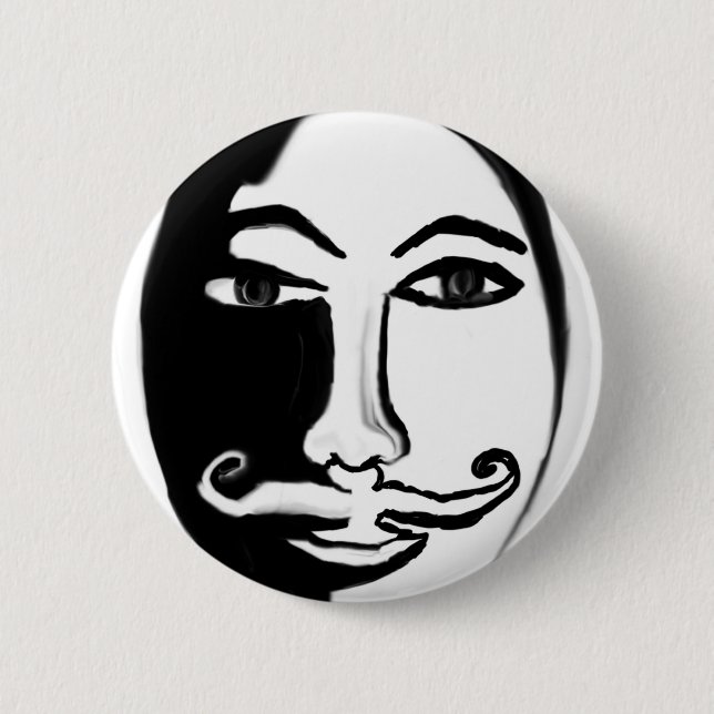 Chapa Redonda De 5 Cm Hércules Poirot (Anverso)