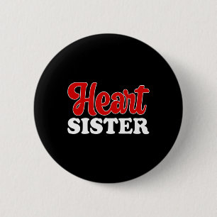 Chapa Redonda De 5 Cm Hermana del Corazón Guerrera de CHD Hermana Enferm