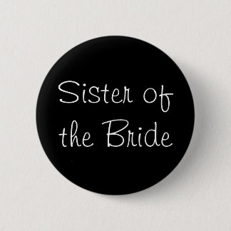 Chapa Redonda De 5 Cm Hermana negra de Bride Pin